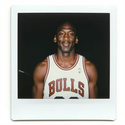 Michael Jordan polaroid portrait