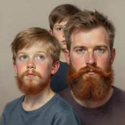 bearded kids by jeremy mann digital painting, insanely detailed