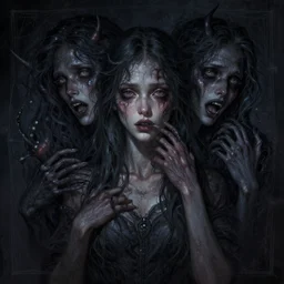 a personification of the night terrors, highly detailed, digital painting, artstation, concept art, sharp focus, illustration, art by greg rutkowski and alphonse mucha