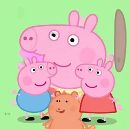man bear peppa pig