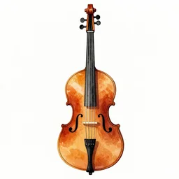 bold watercolor illustration of a bass clef by Ashley wood