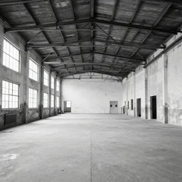abandoned warehouse by piet mondrian, white balance, slit - scan photography,