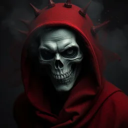 greg rutkowski, digital art of a necromancer made of red gucci fabric, dust particles and black smoke, hyper realistic portrait full of details, canon eos, zbrush, artstation