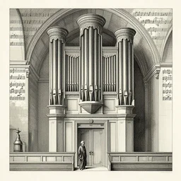 pipe organ music album art by alan lee and albrecht durer