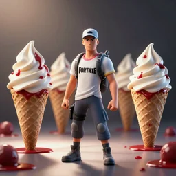 fortnite lil whip standing in front of bloody ice cream cones