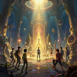 photo environement post futurist magic ritual place : 4, 4 k rtx hdr volume light concept studio matte painting environement digital illustration style art that looks like it is from borderlands and by feng zhu and loish and laurie greasley, victo ngai, andreas rocha, john harris by jesper ejsing, by rhads, makoto shinkai and lois van ba