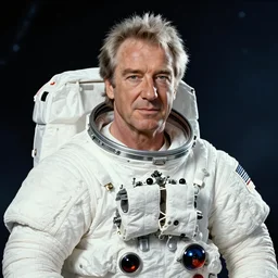 Alan Rickman as a Cosmonaut from the Year 2300