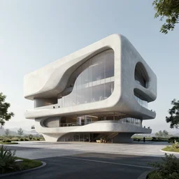 futuristic house by tadao ando and bauhaus, parametric, cgi render, unreal engine