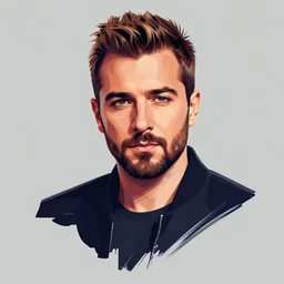 popstar tarkan digital art portrait by yasar vurdem, brushes, wetbrushes, illustration, vector drawing, photorealistic, vector drawing, trending on artstation, 8 k