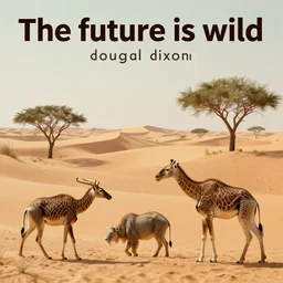 the future is wild, dougal dixon, speculative evolution, zoological illustrations, desert animals, national geographic, animal photography, in a desert, 4 k, 8 k