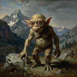 Gollum at the Saint-Bernard Pass by Jacques-Louis David, painting