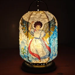 turkish paper lantern, fanoos, scutari, low light, the light from the lamp is in the shape of an angel trending on pixiv fanbox, painted by greg rutkowski makoto shinkai takashi takeuchi studio ghibli