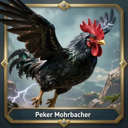 a legendary card design of high fantasy black rooster flying in the sky, cannabis concept art background, by peter mohrbacher and craig mullins, face close up, official media, beautiful, rpg portrait, fantasy world, sharp, smooth, detailed, high quality, wallpaper 4 k, epic, trending on artstation and behance, dynamic lightning