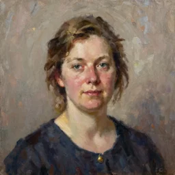 portrait of a german woman ( 3 1 ) from germany in 2 0 2 1, an oil painting by ross tran and thomas kincade