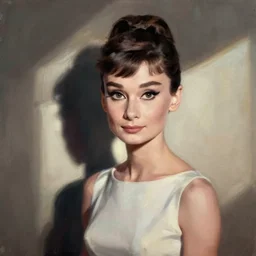 audrey hepburn art by edward hopper