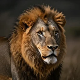 a lion with the head of a gorilla