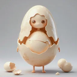 human woman made completely of eggs. egg golem. chickenegg. similar to a spirit or elemental. unreal engine. hq render. high concept 4k full body.