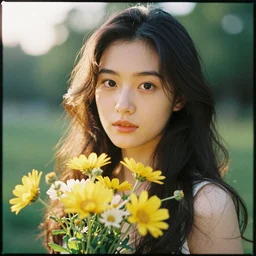 Kodak_Portra_400_8K_soft_light_volumetric_lighting_highly_detailed_britt_marling_style_3_4_portrait_photo_of_a_lovely girl with flowers
