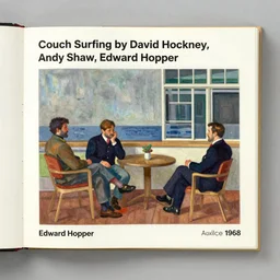 Couch Surfing by David Hockney, Andy Shaw, Edward Hopper, 1968, exhibition catalog