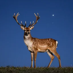deer in the stars in the style of AnnaDittman-H1088-W704-n9-i
