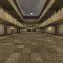 an empty mall in garry's mod