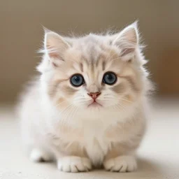 smol fluffy cute kitten