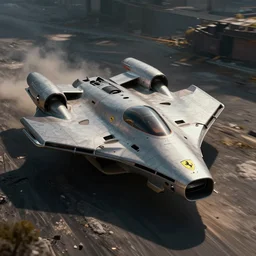 a concept art of a ferrari starship space fighter, artstation