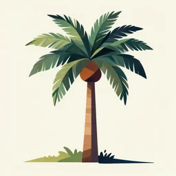 A palm tree, cubism style