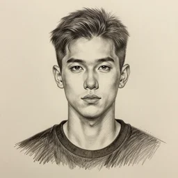 pencil drawing of gigachad, beautiful, 8 k