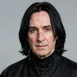 portrait of severus snape wearing black clothes, with black, greasy, mid - length hair, hooked nose, dark brown eyes, yellow uneven teeth, hyper realistic face, beautiful eyes, character art, art by artgerm lau and wlop and and ilya kuvshinov and john singer sargent, hyperdetailed, cryengine, trending on artstation, wizard, digital art