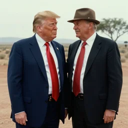 willem da for as donald trump, still from raising arizona ( 1 9 9 1 )