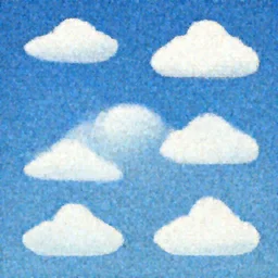 vector clouds blue sky. ArtStation.