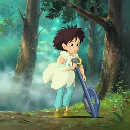 a wholesome animation key shot of a cute foggy swamp runway, brown ash tree, cyan atmospheric fog, by studio ghibli, pixar and disney animation background, sharp, rendered in gouache painting, anime key art by greg rutkowski, bloom, dramatic, dynamic lighting