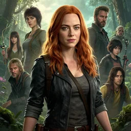 highly detailed portrait of emma stone, in the walking dead, stephen bliss, unreal engine, fantasy art by greg rutkowski, loish, rhads, ferdinand knab, makoto shinkai and lois van baarle, ilya kuvshinov, rossdraws, tom bagshaw, global illumination, radiant light, detailed and intricate environment