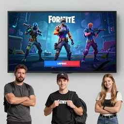h3h3, h3, ethan klein, hila klein, youtube, fortnite skin, loading screen, 4k, video game, concept art