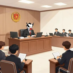 courtroom sketch of an f - 1 6 being sued, award - winning sketch, clean, artstation