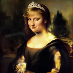 a painting of princess diana in the style of leonardo da vinci