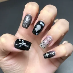 punk rock nail art