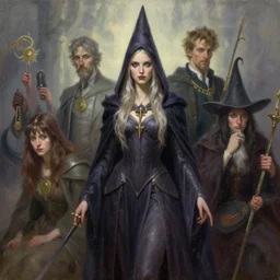 female high wizard, 4 k oil on linen by wlop, artgerm, andrei riabovitchev, nuri iyem, james gurney, james jean, greg rutkowski, highly detailed, soft lighting 8 k resolution