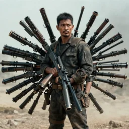 a man who is a thousand guns