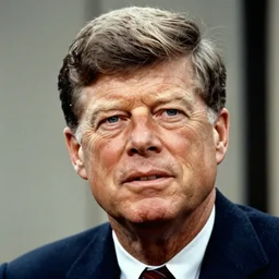 portrait of john f. kennedy, peaceful, old and wrinkled, photography by steve mccurry, trending on artstation