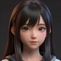clothed, worksafe. cgsociety, by wlop, ilya kuvshinov, krenz cushart, greg rutkowski, trending on artstation. zbrush sculpt, octane, maya, houdini, vfx. close - up face of a cute young anime filipino j - pop av idol girl. cinematic dramatic atmosphere, sharp focus, soft volumetric studio lighting.