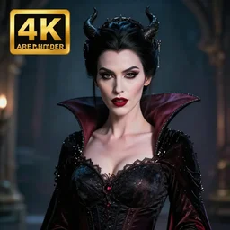 photo of a beautiful vampire queen with, highly detailed, 4 k, hdr, smooth, sharp, focus, high resolution, award - winning photo