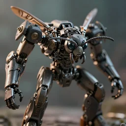 wasp, mech, high details, cinematic, cinematic lights, octane Render, no blur, 8k, 35mm, cinematic shot
