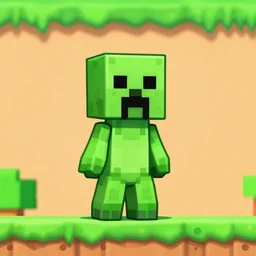 Creeper in Super Mario Bros world 1 level 1