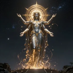 Colossus suprema centers on the concept of a higher superior being like divinity, i would like to represent something really powerful, colossal and divine.  the definition of the supernal omnipotent and most complex being of universe