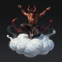 male demonic cloud dancer, Artstation
