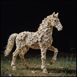 7 0 s movie still of a horse made of moth, cinestill 8 0 0 t 3 5 mm eastmancolor, heavy grain, high quality, high detail