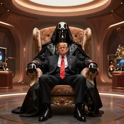 dramatic movie composition photograph,!!! baron harkonnen!!! merged with! donald trump! sitting on a chair inside a harkonnen room from the movie dune, color style by alejandro jodorowsky, wide angle lens, cinematic lighting, cinematic color grading