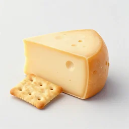 A small cheese platter with crackers